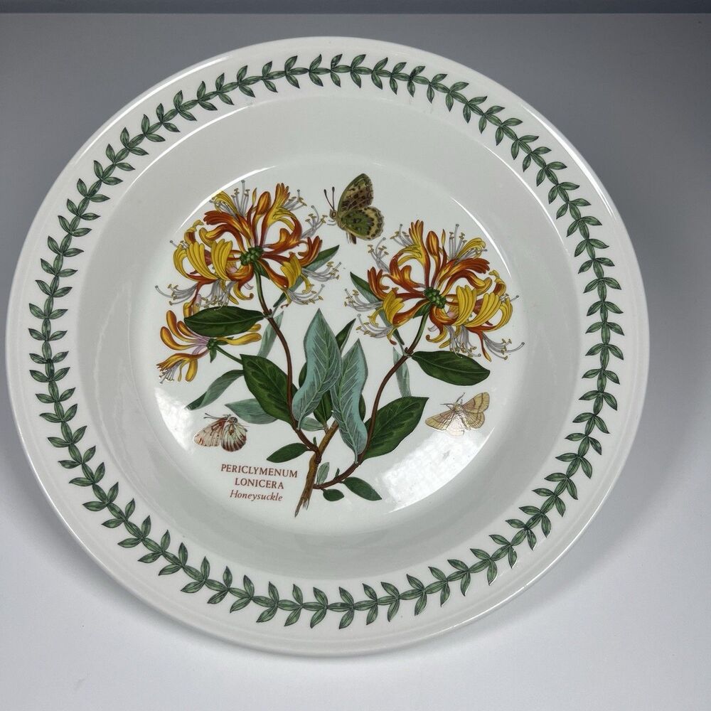 Portmeirion Botanic Garden Pie Plate HONEYSUCKLE England 10.75"